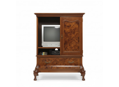Armoire TV Murale Armoire TV cachée avec portes Buffet en bois