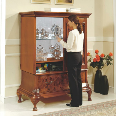 Armoire de bar à domicile Armoires de salon Armoires Cabinet de bar Vitrine Meubles italiens Bois