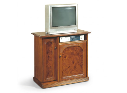 Armoire de télévision marron Buffet de luxe Commode Armoires de salon Étagères Bois