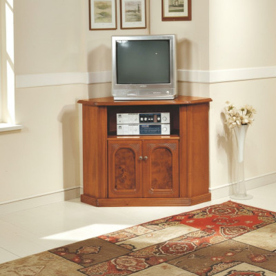Armoire TV brune Luxueuse commode brune Mobilier de salon Armoires Étagères Bois