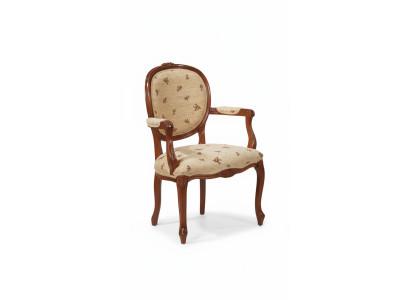 Salle à manger Chaise marron Luxe Classique Chaise en bois Chaises Meubles italiens