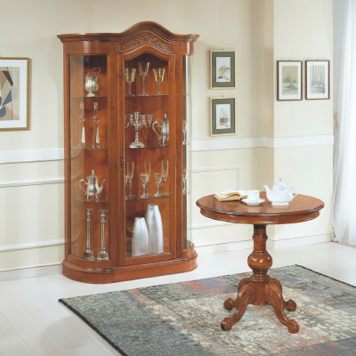 Ensemble de table de salon avec vitrine Armoire vitrée Buffet Complexe 2 pièces. neuf