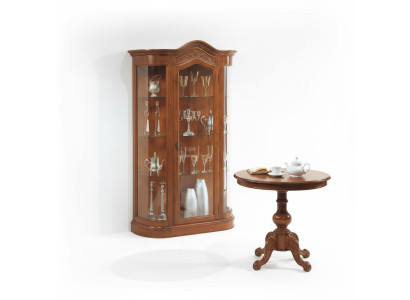 Ensemble de table de salon avec vitrine Armoire vitrée Buffet Complexe 2 pièces. neuf