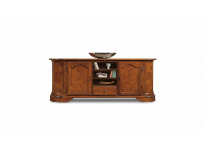 Buffet avec miroir Bahut Buffets Armoire en bois Mobilier Commodes Marron neufs