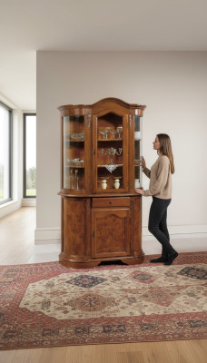 Vitrine Meubles italiens Vitrine Salon Buffet Buffet Vitrines en verre