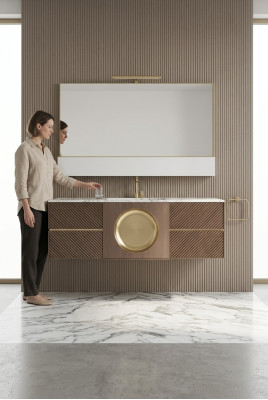 Lavabo brun robinetterie de salle de bain Meubles de salle de bains Mobilier classique Nouveau