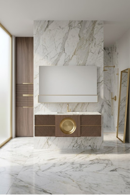 Lavabo brun robinetterie de salle de bain Meubles de salle de bains Mobilier classique Nouveau
