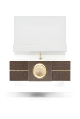 Lavabo brun robinetterie de salle de bain Meubles de salle de bains Mobilier classique Nouveau