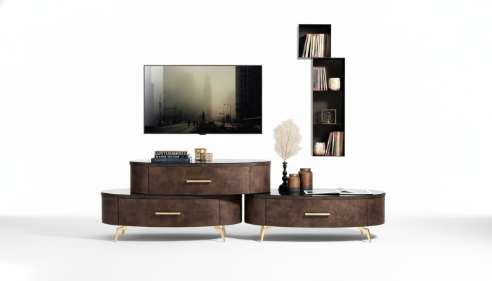 Meuble TV Armoire TV Table Salon Commode Meuble TV en basse Sideboard Bois Mobilier Moderne