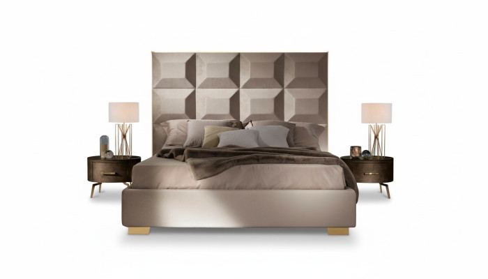 Lit Lits de Luxe Cadre de Lit Bois Chambre Double Mariage Mobilier Italien nouveau