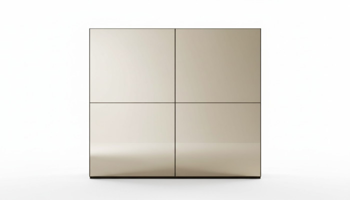 Armoire à glace élégante avec portes coulissantes dans un style moderne