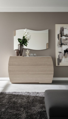 Commode avec miroir Suite Commodes Groupe de bois Chambre Ensemble moderne Nouveau