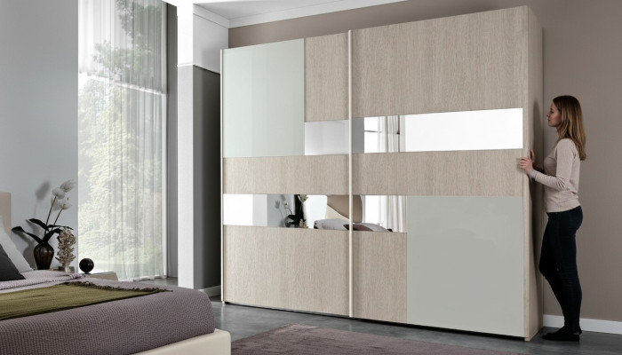 Armoire Portes Coulissantes Armoires Miroir Chambre de Meubles Italiens