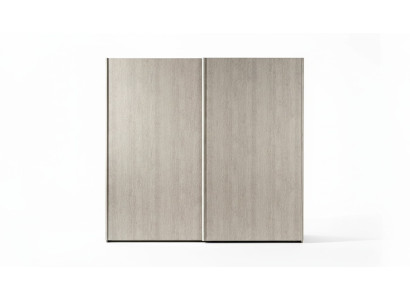Garde-robe moderne avec des portes coulissantes pour la chambre à coucher en bois naturel.