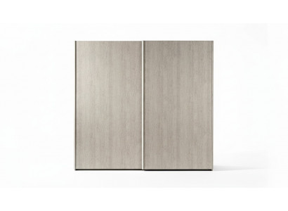 Garde-robe moderne avec des portes coulissantes pour la chambre à coucher en bois naturel.