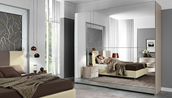 Armoire Portes Coulissantes Armoires Armoire en Bois Chambre Porte-Manteau Mobilier