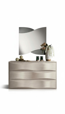 Ensemble de commode avec miroir, commodes, console, groupe bois, armoire de chambre moderne