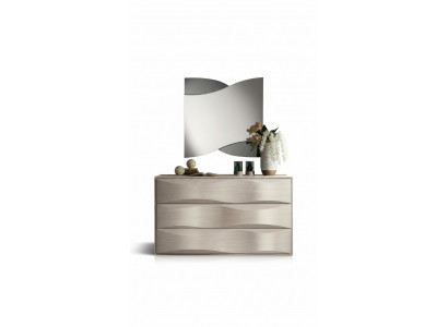 Ensemble de commode avec miroir, commodes, console, groupe bois, armoire de chambre moderne