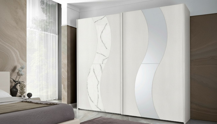 Armoire avec portes coulissantes Armoire de chambre Armoires en bois Design moderne