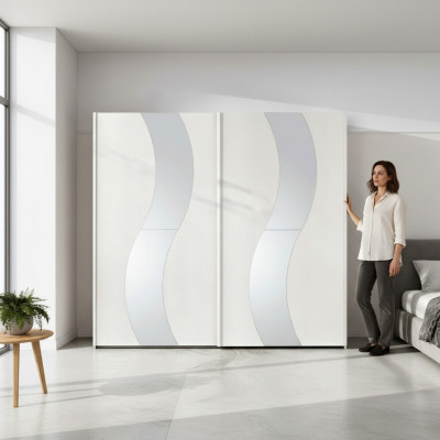 Armoire avec portes coulissantes Armoire de chambre Armoires en bois Design moderne