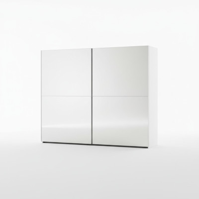 Armoire de design moderne en bois avec portes coulissantes pour armoire avec miroir