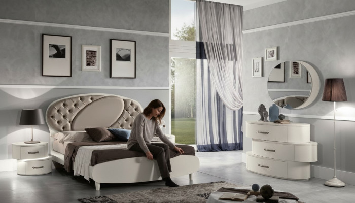 Chesterfield Lit double Cadre de lit e Lits Lit rembourré Mobilier de luxe Italie