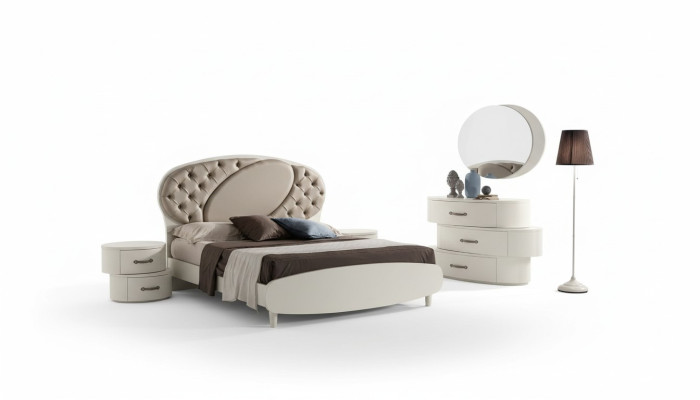 Chesterfield Lit double Cadre de lit e Lits Lit rembourré Mobilier de luxe Italie