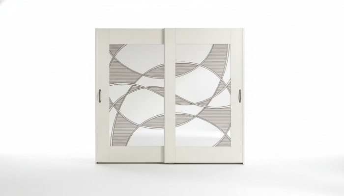 Armoire de luxe avec portes coulissantes Armoires de chambre Armoires en bois moderne