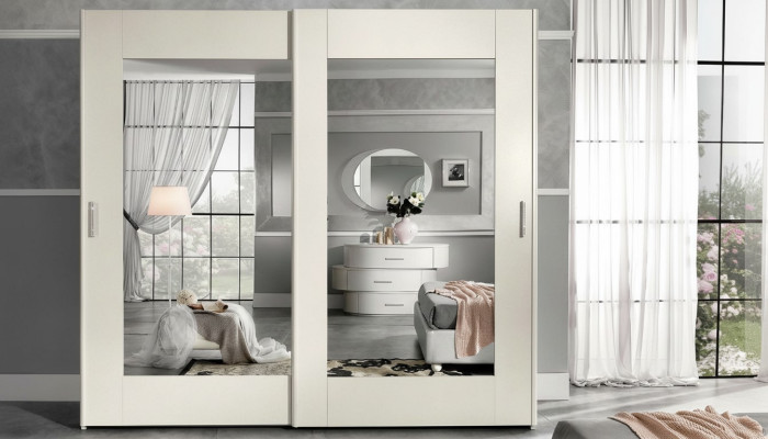 Armoire de luxe avec portes coulissantes Armoires de chambre en bois modernes