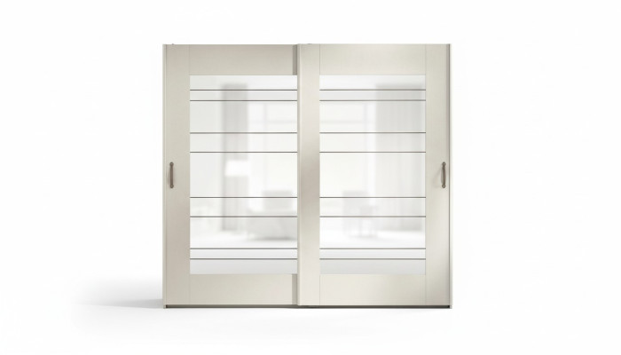 Garde-robe de luxe avec portes coulissantes Armoires de garde-robe en bois moderne