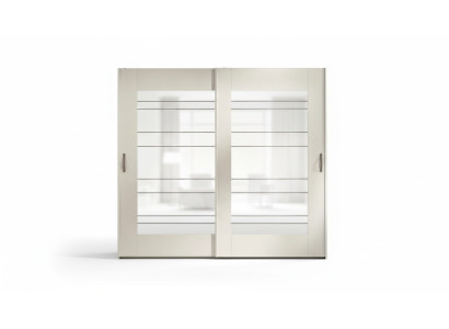 Garde-robe de luxe avec portes coulissantes Armoires de garde-robe en bois moderne
