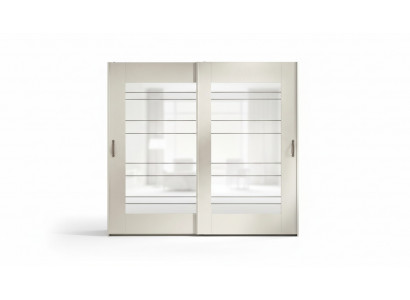 Garde-robe de luxe avec portes coulissantes Armoires de garde-robe en bois moderne