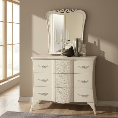 Commode Armoire Étagère de luxe Console Italie Meubles Armoire en bois Commode Moderne Bois