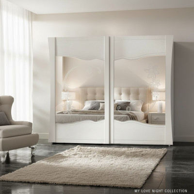 Armoire Portes Coulissantes Chambre Armoire Bois Armoires Bois Miroir neuf