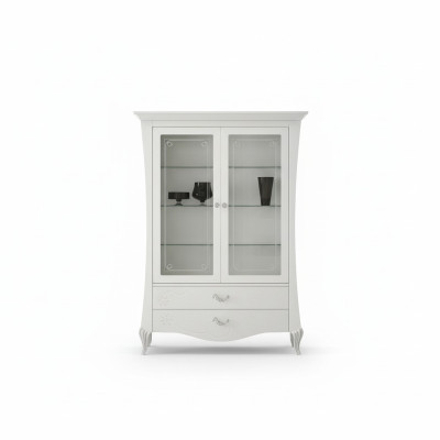 Vitrine d'affichage de vitrine de luxe en verre Style Armoires Italie Design moderne en bois