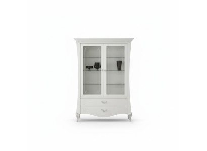 Vitrine d'affichage de vitrine de luxe en verre Style Armoires Italie Design moderne en bois