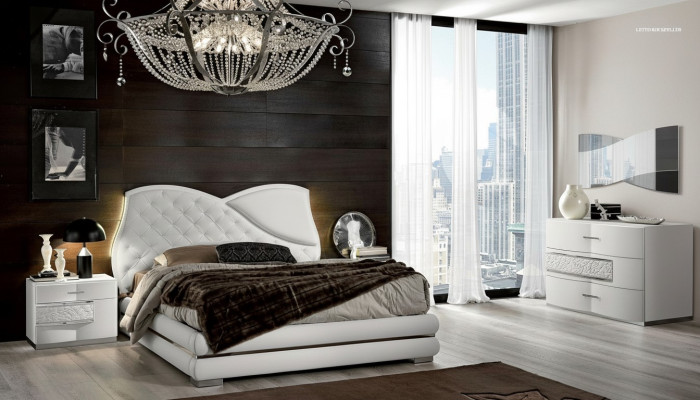 Luxe Lit Meubles Classiques Lits Cadre de Lit Double Moderne Lit Double Moderne