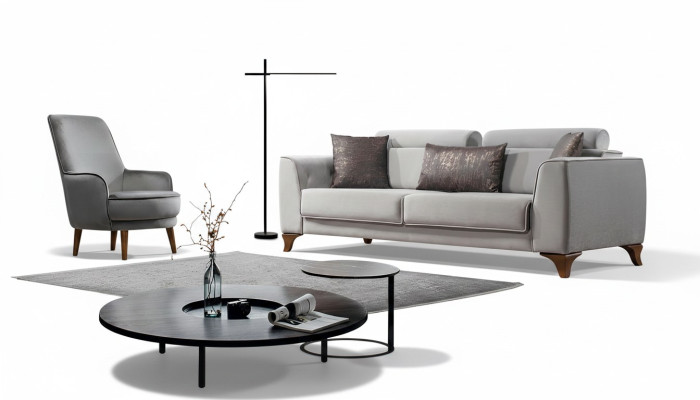 Ensemble de sièges Canapé 3+1 Place Suite Design Canapés Canapé Baroque Tapisserie Fauteuil