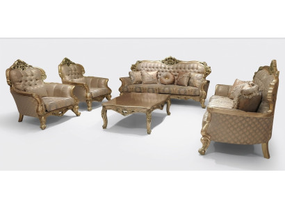 Ensemble de canapé 5 pièces comprenant un canapé 3 places, un canapé 3 places, deux fauteuils, une table basse assortie en tissu canapés canapé.