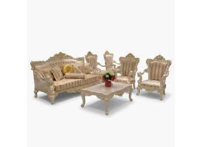Ensemble de canapé 3+1+1 Table basse Suite Canapé Fauteuil Canapés neufs Ensemble 4 pièces