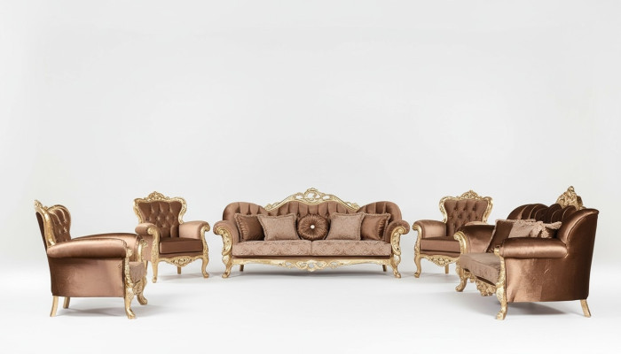 Ensemble de canapé 3+3+1+1 Table basse Canapé Canapés Fauteuil Suite de luxe Ensemble 5 pièces