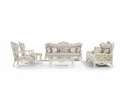 Ensemble de canapé 3+3+1+1 Table basse Ensemble 5 pièces Canapés classiques Fauteuil de luxe neuf