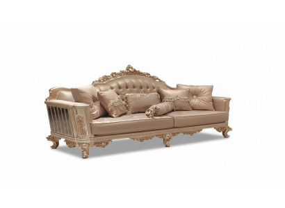 Canapé trois places 3 places canapé classique canapés tissu style baroque velours neuf