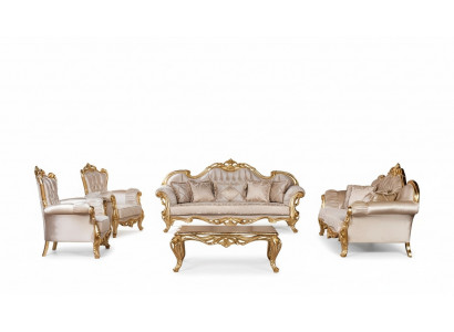 Suite Set 5 pièces Ensemble de canapé 3+3+1+1 Table basse Canapé Fauteuil Canapés neufs