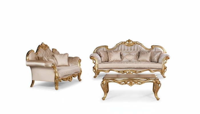 Ensemble de canapés de luxe 3+3 places table basse suite ensemble canapé fauteuil canapés 2 pièces.