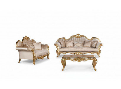 Ensemble de canapés de luxe 3+3 places table basse suite ensemble canapé fauteuil canapés 2 pièces.