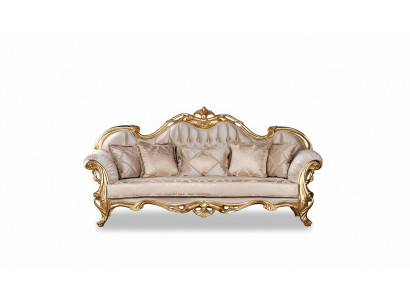 Siège Trois places Canapé 3 places Canapés Canapés Tissu Style Baroque Rococo Mobilier