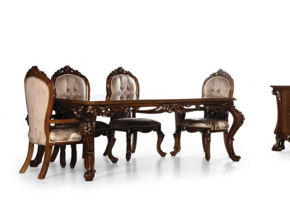 Table de salle à manger Table à manger Table à manger Salle à manger Bois Tables Baroque Salle à manger Mobilier de luxe neuf