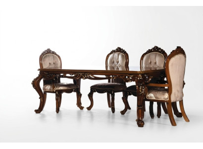 Salle à manger de luxe Table à manger Chaise Groupe Suite Ensemble Table en bois Tables 5 pièces. ensembles