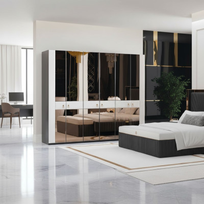 Armoire de chambre en bois Mobilier de style italien Armoires de cuisine Armoire neuve